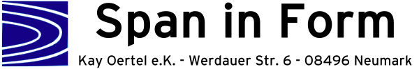 Kay Oertel Span in Form Elektro-Isolierstoff-Bearbeitung Holzbearbeitung